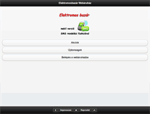 Tablet Screenshot of elektromosbazar.hu